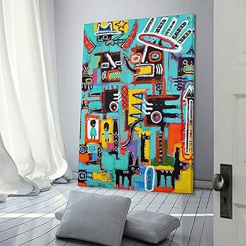 OPMM 2019年 サイン入り キャンバスアート作品 グラフィティ Amazon.co.jp: アートパネル ハート ストリート グラフティ